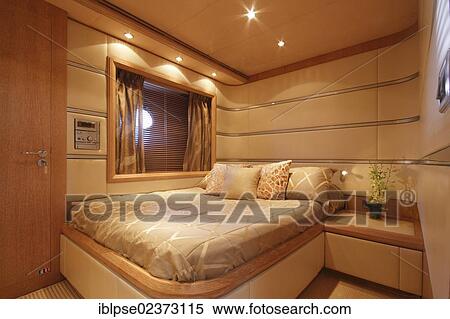"Cabin, Leonardo II, a cruiser built by Azimut, type of boat: Leonardo 98, length: 30. 15 m, built in 2004, French Riviera, France, Mediterranean Sea, Europe" View Large Photo Image Stock Photography - "Cabin, Leonardo II, a cruiser built by Azimut, type of boat: Leonardo 98, length: 30. 15 m, built in 2004, French Riviera, France, Mediterranean Sea, Europe". Fotosearch