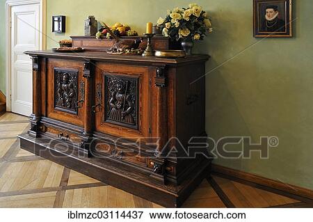 "Cabinet in the dining room, from about 1535, after a design by Peter Floetner, in Tucher Mansion, Hirschelgasse 9-11, Nuremberg, Middle Franconia, Bavaria, Germany, Europe" View Large Photo Image Stock Photo - "Cabinet in the dining room, from about 1535, after a design by Peter Floetner, in Tucher Mansion, Hirschelgasse 9-11, Nuremberg, Middle Franconia, Bavaria, Germany, Europe". Fotosearch