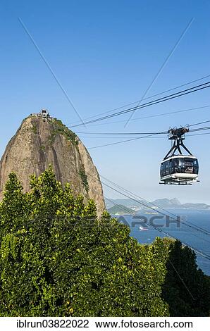 "Cable car leading up to Sugarloaf Mountain or Pao de Acucar, Rio de Janeiro, Brazil, South America" View Large Photo Image Stock Image - "Cable car leading up to Sugarloaf Mountain or Pao de Acucar, Rio de Janeiro, Brazil, South America". Fotosearch
