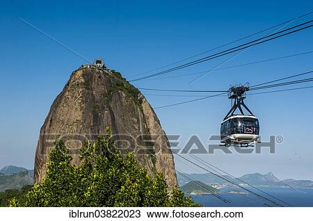 "Cable car leading up to Sugarloaf Mountain or Pao de Acucar, Rio de Janeiro, Brazil, South America" View Large Photo Image Stock Image - "Cable car leading up to Sugarloaf Mountain or Pao de Acucar, Rio de Janeiro, Brazil, South America". Fotosearch