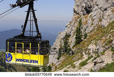 "Cable car on Wendelstein Mountain, Bavarian Alps" View Large Photo Image Stock Photo - "Cable car on Wendelstein Mountain, Bavarian Alps". Fotosearch