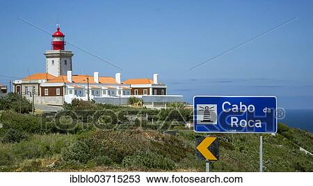 "Cabo da Roca lighthouse, Cabo da Roca, Colares, Lisbon District, Portugal, Europe" View Large Photo Image Stock Image - "Cabo da Roca lighthouse, Cabo da Roca, Colares, Lisbon District, Portugal, Europe". Fotosearch