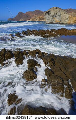 "Cabo de Gata, Monsul Beach, Biosphere Reserve, Cabo de Gata-Nijar Natural Park, Almeria, Andalusia, Spain, Europe" View Large Photo Image Picture - "Cabo de Gata, Monsul Beach, Biosphere Reserve, Cabo de Gata-Nijar Natural Park, Almeria, Andalusia, Spain, Europe". Fotosearch