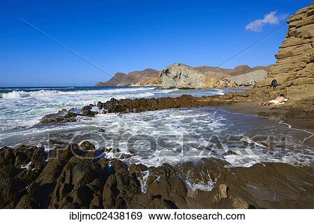 "Cabo de Gata, Monsul Beach, Biosphere Reserve, Cabo de Gata-Nijar Natural Park, Almeria, Andalusia, Spain, Europe" View Large Photo Image Stock Photo - "Cabo de Gata, Monsul Beach, Biosphere Reserve, Cabo de Gata-Nijar Natural Park, Almeria, Andalusia, Spain, Europe". Fotosearch