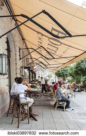 "Cafe at Andrassy Avenue, Andrassy ut, boulevard, Budapest, Hungary, Europe" View Large Photo Image Stock Image - "Cafe at Andrassy Avenue, Andrassy ut, boulevard, Budapest, Hungary, Europe". Fotosearch