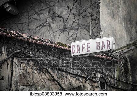 "Cafe bar, sign, Vieux Lyon, Rhone-Alpes, France, Europe" View Large Photo Image Stock Photo - "Cafe bar, sign, Vieux Lyon, Rhone-Alpes, France, Europe". Fotosearch