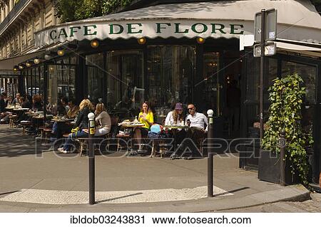 "Cafe de Flore, Saint Germain, Paris, Ile-de-France, France, Europe" View Large Photo Image Stock Image - "Cafe de Flore, Saint Germain, Paris, Ile-de-France, France, Europe". Fotosearch