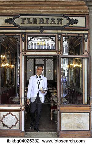 "Cafe Florian, coffee house, St Mark's Square, Venice, Veneto, Italy, Europe" View Large Photo Image Stock Image - "Cafe Florian, coffee house, St Mark's Square, Venice, Veneto, Italy, Europe". Fotosearch
