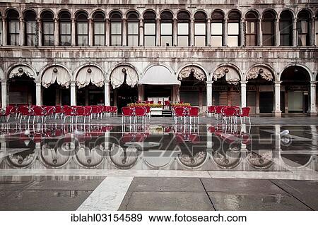 "Cafe tables on St. Mark's Square, Venice, Venezien, Italy, Europe" View Large Photo Image Stock Photo - "Cafe tables on St. Mark's Square, Venice, Venezien, Italy, Europe". Fotosearch