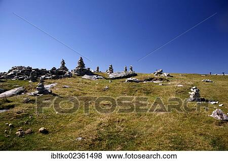 "Cairns on the summit of La Rhune Mountain, 905m, Basque Country, Pyrenees, Aquitaine region, department of Pyrenees-Atlantiques, France, Europe" View Large Photo Image Stock Photo - "Cairns on the summit of La Rhune Mountain, 905m, Basque Country, Pyrenees, Aquitaine region, department of Pyrenees-Atlantiques, France, Europe". Fotosearch