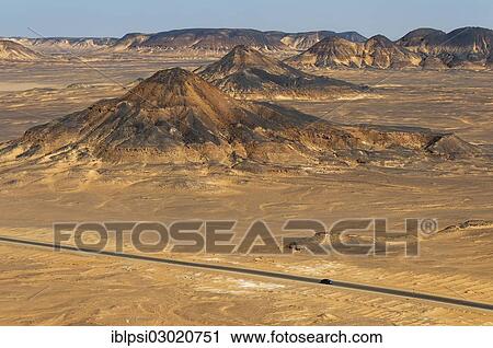 "Cairo - Bahariya road crossing Black Desert, Black Desert, Bahariya, Egypt, Africa" View Large Photo Image Stock Image - "Cairo - Bahariya road crossing Black Desert, Black Desert, Bahariya, Egypt, Africa". Fotosearch