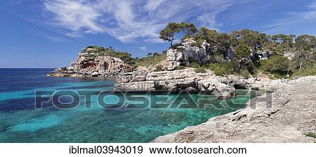 "Cala S'Almunia, Santanyi, Majorca, Balearic Islands, Spain, Europe" View Large Photo Image Stock Photo - "Cala S'Almunia, Santanyi, Majorca, Balearic Islands, Spain, Europe". Fotosearch