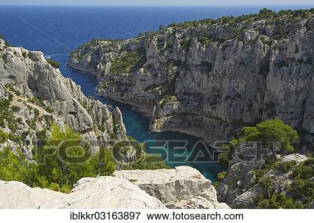 "Calanque d'En-Vau, rocky bay, Calanques National Park, Cassis, Departement Bouches-du-Rhone, Region Provence-Alpes-Cote d? ÇÖAzur d? ÇÖAzur, France, Europe" View Large Photo Image Stock Photo - "Calanque d'En-Vau, rocky bay, Calanques National Park, Cassis, Departement Bouches-du-Rhone, Region Provence-Alpes-Cote d? ÇÖAzur d? ÇÖAzur, France, Europe". Fotosearch