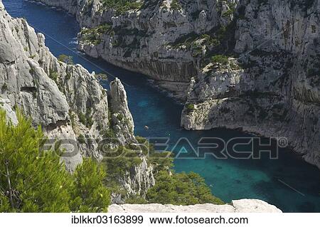 "Calanque d'En-Vau, rocky bay, Calanques National Park, Cassis, Departement Bouches-du-Rhone, Region Provence-Alpes-Cote d? ÇÖAzur d? ÇÖAzur, France, Europe" View Large Photo Image Stock Photo - "Calanque d'En-Vau, rocky bay, Calanques National Park, Cassis, Departement Bouches-du-Rhone, Region Provence-Alpes-Cote d? ÇÖAzur d? ÇÖAzur, France, Europe". Fotosearch