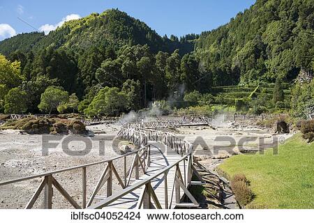 "Caldeiras on lake Furnas, Furnas, Sao Miguel, Azores, Portugal, Europe" View Large Photo Image Picture - "Caldeiras on lake Furnas, Furnas, Sao Miguel, Azores, Portugal, Europe". Fotosearch