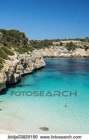 "Calo des Moro, Santanyi, Majorca, Balearic Islands, Spain, Europe" View Large Photo Image Stock Image - "Calo des Moro, Santanyi, Majorca, Balearic Islands, Spain, Europe". Fotosearch