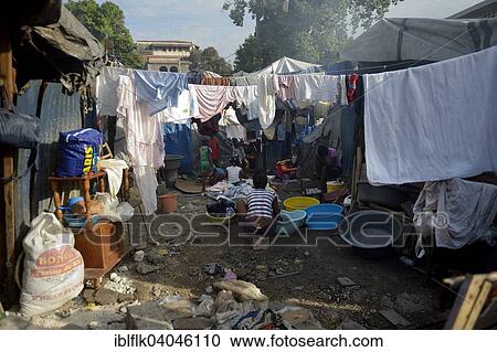 "Camp for earthquake refugees Camp Icare, 5 years after the 2010 earthquake, Fort National, Port-au-Prince, Haiti, North America" View Large Photo Image Stock Image - "Camp for earthquake refugees Camp Icare, 5 years after the 2010 earthquake, Fort National, Port-au-Prince, Haiti, North America". Fotosearch