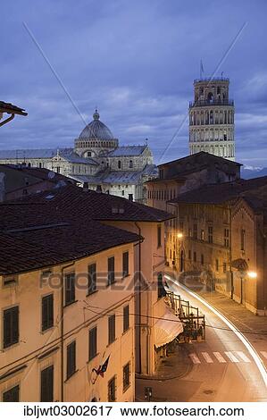 Stock Photo - "Campanile, Leaning Tower of Pisa and Duomo di Santa Maria Assunta cathedral, Pisa, Province of Pisa, Tuscany, Italy, Europe". Fotosearch