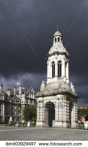"Campanile of Trinity College, bell tower, Dublin, Ireland, Europe" View Large Photo Image Stock Photo - "Campanile of Trinity College, bell tower, Dublin, Ireland, Europe". Fotosearch