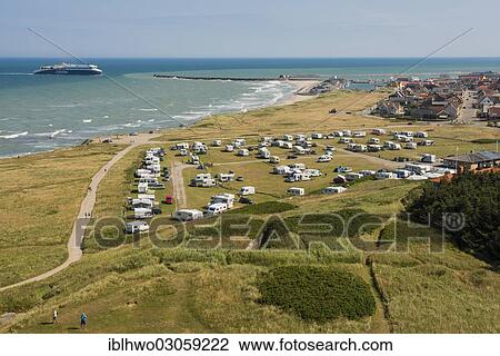 "Camping site by the sea, Hirtshals at back, Hirtshals, Kommune Hjorring, Region Nordjylland, Jutland, Denmark, Europe" View Large Photo Image Stock Image - "Camping site by the sea, Hirtshals at back, Hirtshals, Kommune Hjorring, Region Nordjylland, Jutland, Denmark, Europe". Fotosearch