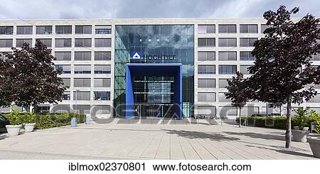 Campus Carre Office Building Hochtief Headquarters Niederrad Business District Frankfurt Am Main Hesse Germany Europe Publicground Europe Stock Image Iblmox Fotosearch