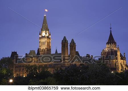 "Canadian Parliament building and Peace Tower, illuminated at dusk, Ottawa, Ontario, Canada, North America" View Large Photo Image Stock Photo - "Canadian Parliament building and Peace Tower, illuminated at dusk, Ottawa, Ontario, Canada, North America". Fotosearch