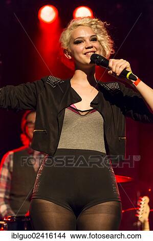 Canadian-Swiss singer Rykka, alias Christina Maria, performing live in the Schueuer concert hall, Lucerne, Switzerland, Europe View Large Photo Image Picture - Canadian-Swiss singer Rykka, alias Christina Maria, performing live in the Schueuer concert hall, Lucerne, Switzerland, Europe. Fotosearch