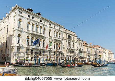 Stock Photography - "Canal Grande, Grand Canal, San Marco district, Venice, Veneto Region, Italy, Europe". Fotosearch