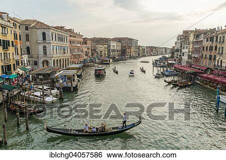 Stock Photograph - "Canal Grande, Venice, Veneto Region, Italy, Europe". Fotosearch