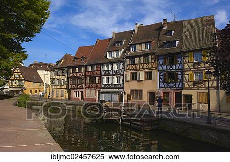 Stock Photography - "Canal, Little Venice, La Petite Venise, Colmar, Alsace, Haut-Rhin, France, Europe". Fotosearch
