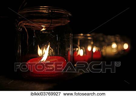 "Candles in glass, candlelight" View Large Photo Image Stock Photo - "Candles in glass, candlelight". Fotosearch