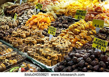 "Candy on the Spice Bazaar, Istanbul, Turkey, Asia" View Large Photo Image Stock Image - "Candy on the Spice Bazaar, Istanbul, Turkey, Asia". Fotosearch