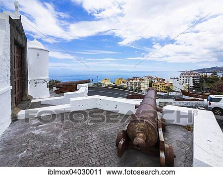 "Cannon at the Castillo de la Virgen, below the Maritime Museum with a replica of the ship Santa Maria of Columbus, Santa Cruz de La Palma, Canary Islands, Spain, Europe" View Large Photo Image Stock Image - "Cannon at the Castillo de la Virgen, below the Maritime Museum with a replica of the ship Santa Maria of Columbus, Santa Cruz de La Palma, Canary Islands, Spain, Europe". Fotosearch
