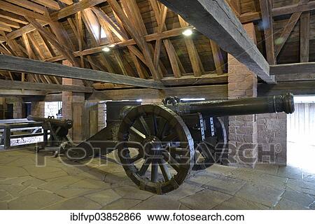 "Cannon in Hohkonigsburg Castle, Chateau du Haut-Koenigsbourg, Hohenstaufen Empire castle from the 12th century, near Orschwiller, Departement Bas-Rhin, Alsace, France, Europe" View Large Photo Image Stock Photograph - "Cannon in Hohkonigsburg Castle, Chateau du Haut-Koenigsbourg, Hohenstaufen Empire castle from the 12th century, near Orschwiller, Departement Bas-Rhin, Alsace, France, Europe". Fotosearch