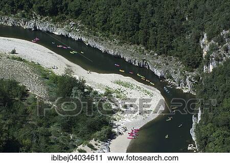 "Canoeing on the Ardeche river, Ardeche, Rhone-Alpes, France, Europe" View Large Photo Image Stock Image - "Canoeing on the Ardeche river, Ardeche, Rhone-Alpes, France, Europe". Fotosearch