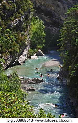 "Canoeists in the Verdon Gorge, Gorges du Verdon, Alpes-de-Haute-Provence, Provence-Alpes-Cote d'Azur, France, Europe" View Large Photo Image Stock Image - "Canoeists in the Verdon Gorge, Gorges du Verdon, Alpes-de-Haute-Provence, Provence-Alpes-Cote d'Azur, France, Europe". Fotosearch