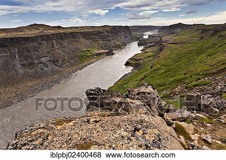"Canyon in front of Dettifoss waterfall, North Iceland, Iceland, Europe" View Large Photo Image Stock Photo - "Canyon in front of Dettifoss waterfall, North Iceland, Iceland, Europe". Fotosearch