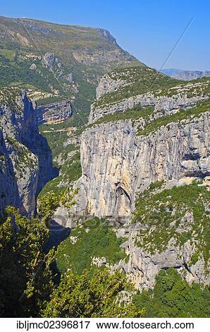 "Canyon of the Verdon River, Verdon Regional Natural Park, Provence, Gorges du Verdon, Provence-Alpes-Cote-d'Azur, France, Europe" View Large Photo Image Stock Photo - "Canyon of the Verdon River, Verdon Regional Natural Park, Provence, Gorges du Verdon, Provence-Alpes-Cote-d'Azur, France, Europe". Fotosearch
