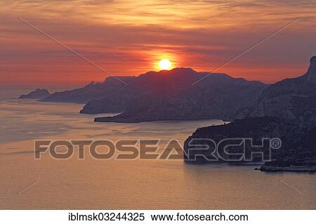 "Cap Canaille, sunset over the Calanques, Departement Bouches-du-Rhone, Region Provence-Alpes-Cote d’Azur d’Azur, France, Europe" View Large Photo Image Stock Photography - "Cap Canaille, sunset over the Calanques, Departement Bouches-du-Rhone, Region Provence-Alpes-Cote d’Azur d’Azur, France, Europe". Fotosearch