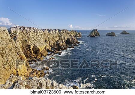 "Cape Pointe de Penhir with the Tas de Pois, Crozon peninsula, Departement Finistere, Brittany, France, Europe" View Large Photo Image Stock Image - "Cape Pointe de Penhir with the Tas de Pois, Crozon peninsula, Departement Finistere, Brittany, France, Europe". Fotosearch