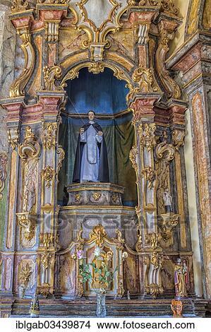 Picture - "Capela de Nossa Senhora do Pilar chapel, interior view, Sabara, Minas Gerais, Brazil, South America". Fotosearch