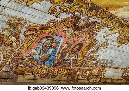 Stock Photograph - "Capela de Nossa Senhora do Pilar chapel, interior view, Sabara, Minas Gerais, Brazil, South America". Fotosearch