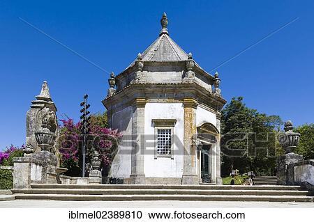 "Capela do Descimento, Terreiro de Moises, Santuario do Bom Jesus do Monte, Good Jesus of the Mount sanctuary, Tenoes, Braga, Cavado, Norte, Portugal, Europe" View Large Photo Image Stock Image - "Capela do Descimento, Terreiro de Moises, Santuario do Bom Jesus do Monte, Good Jesus of the Mount sanctuary, Tenoes, Braga, Cavado, Norte, Portugal, Europe". Fotosearch