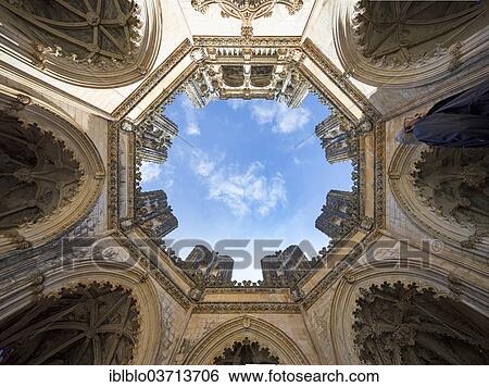 "Capelas Imperfeitas, an octagonal mausoleum, Monastery of Santa Maria da Vitoria, Monastery Church of Batalha, Mosteiro da Batalha, UNESCO World Cultural Heritage Site, Batalha, Leiria District, Portugal, Europe" View Large Photo Image Stock Photograph - "Capelas Imperfeitas, an octagonal mausoleum, Monastery of Santa Maria da Vitoria, Monastery Church of Batalha, Mosteiro da Batalha, UNESCO World Cultural Heritage Site, Batalha, Leiria District, Portugal, Europe". Fotosearch