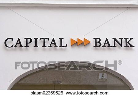 Stock Photograph - "Capital Bank, Salzburg branch office, Salzburg, Austria, Europe". Fotosearch