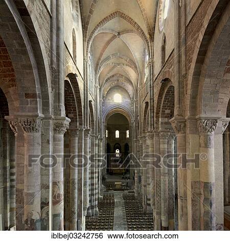 Stock Photograph - "Capitals of the Basilica Saint Julien, Brioude, Auvergne, France, Europe". Fotosearch