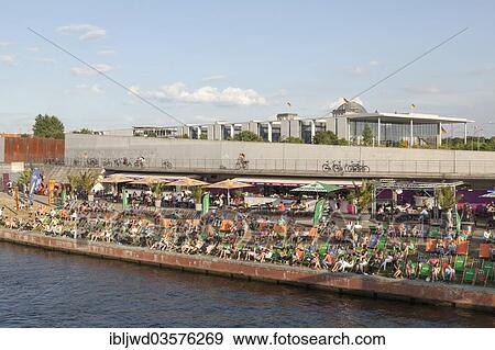 Stock Photo - "CapitalÂ BeachÂ Strandbar, Berlin, Berlin, Germany, Europe". Fotosearch