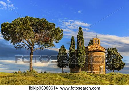 "Cappella della Madonna di Vitaleta, Vitaleta Chapel, near San Quirico d'Orcia, Tuscany, Italy, Europe" View Large Photo Image Picture - "Cappella della Madonna di Vitaleta, Vitaleta Chapel, near San Quirico d'Orcia, Tuscany, Italy, Europe". Fotosearch