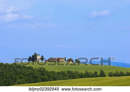 "Cappella di Vitaleta, Vitaleta Chapel, Pienza, Val d'Orcia, Orcia Valley, UNESCO World Heritage Site, Siena Province, Tuscany, Italy, Europe" View Large Photo Image Stock Photo - "Cappella di Vitaleta, Vitaleta Chapel, Pienza, Val d'Orcia, Orcia Valley, UNESCO World Heritage Site, Siena Province, Tuscany, Italy, Europe". Fotosearch