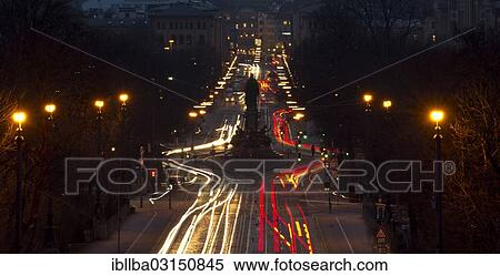 "Car light trails at the Max II monument or Maxmonument, Munich, Upper Bavaria, Bavaria, Germany, Europe" View Large Photo Image Stock Photography - "Car light trails at the Max II monument or Maxmonument, Munich, Upper Bavaria, Bavaria, Germany, Europe". Fotosearch